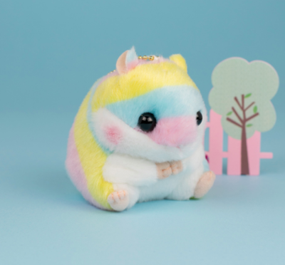 rainbow hamster plush