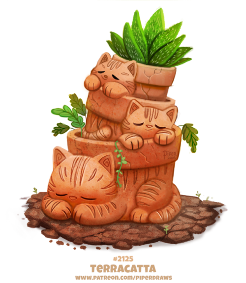 cryptid-creations:Daily Paint 2125. TerracattaDaily Book and...