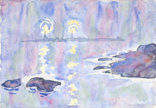 trulyvincent:Watercolor no. 73, Blue and LavenderAllen Tucker...