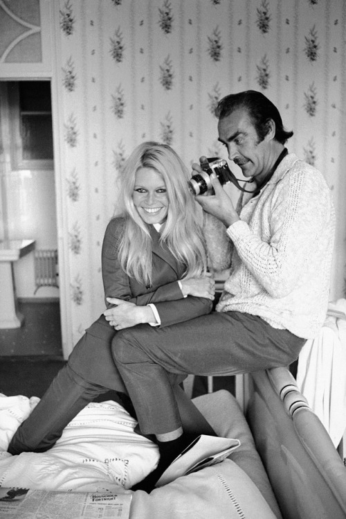 twixnmix:Sean Connery and Brigitte Bardot meet for the first...