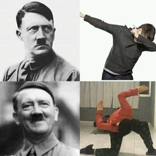 Hitler approves swastika dance