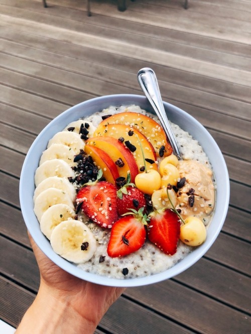 aspoonfuloflissi:First breakfast at home :)Millet porridge...