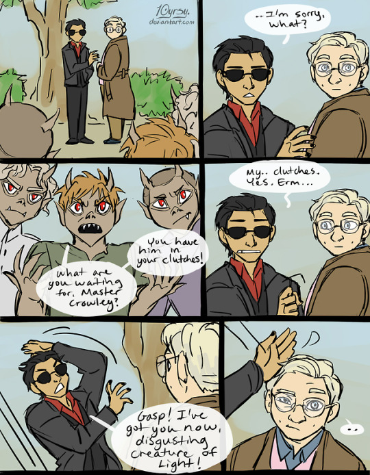 what can i say, except i enjoyed this immensely. please read Good Omens plus a very important process Bonus: