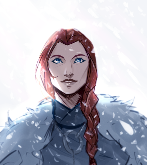 romans-art:some quick Sansa sketches before bed because she...