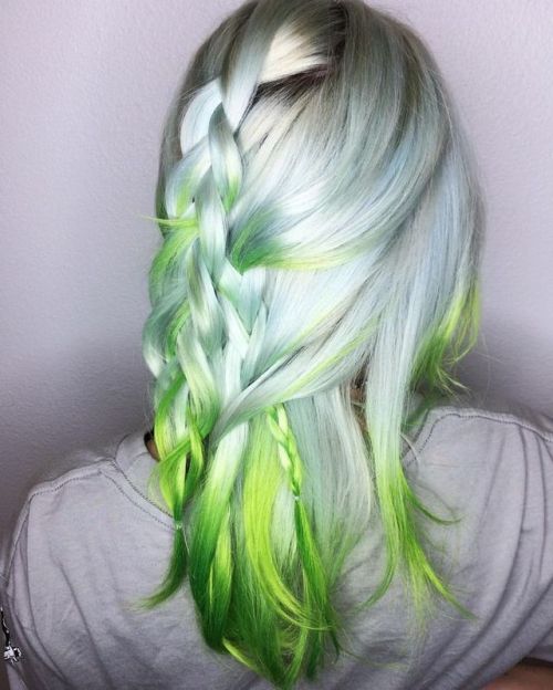 lime green hair on Tumblr