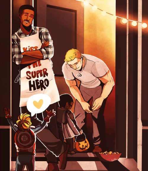 suitfer:domestic!samsteve during halloween!! i’ve been...