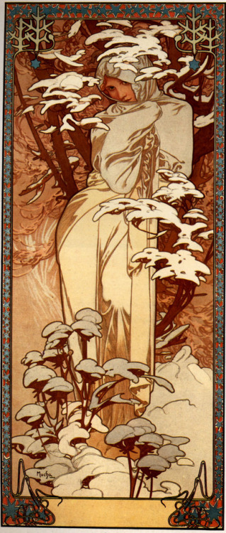 artist-mucha:Winter, 1897, Alphonse...