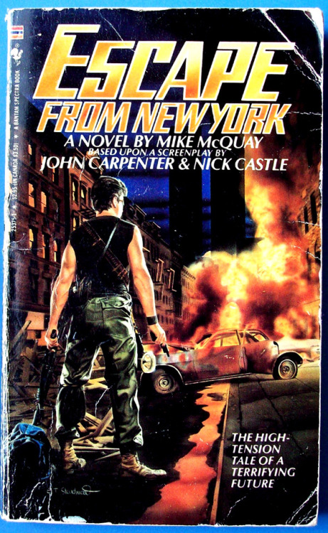 Escape From New York novelization, first and second printing...