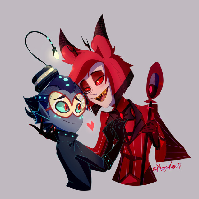 Hazbin Hotel Aesthetics & Incorrect Quotes — Alastor & Baxter ~ Hazbin