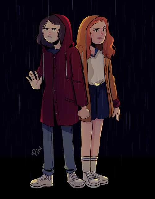Stranger Things Eleven And Max Ketchup And Mustard / silly-Millie