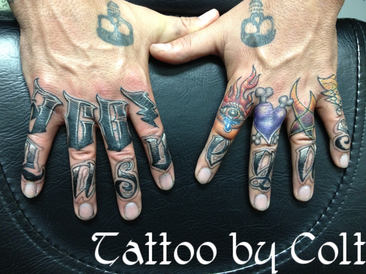 107+ Free Download Tattoo Font Knuckles Idea Tattoo