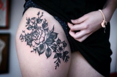 flower tattoo girl tumblr