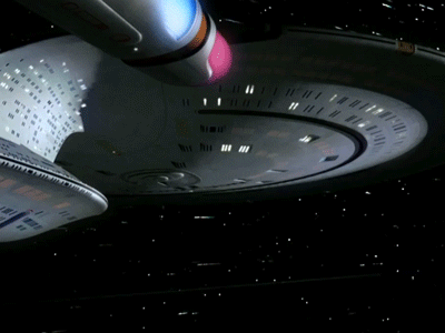 Starfleet ships — Cheyenne-class saucer separation via 