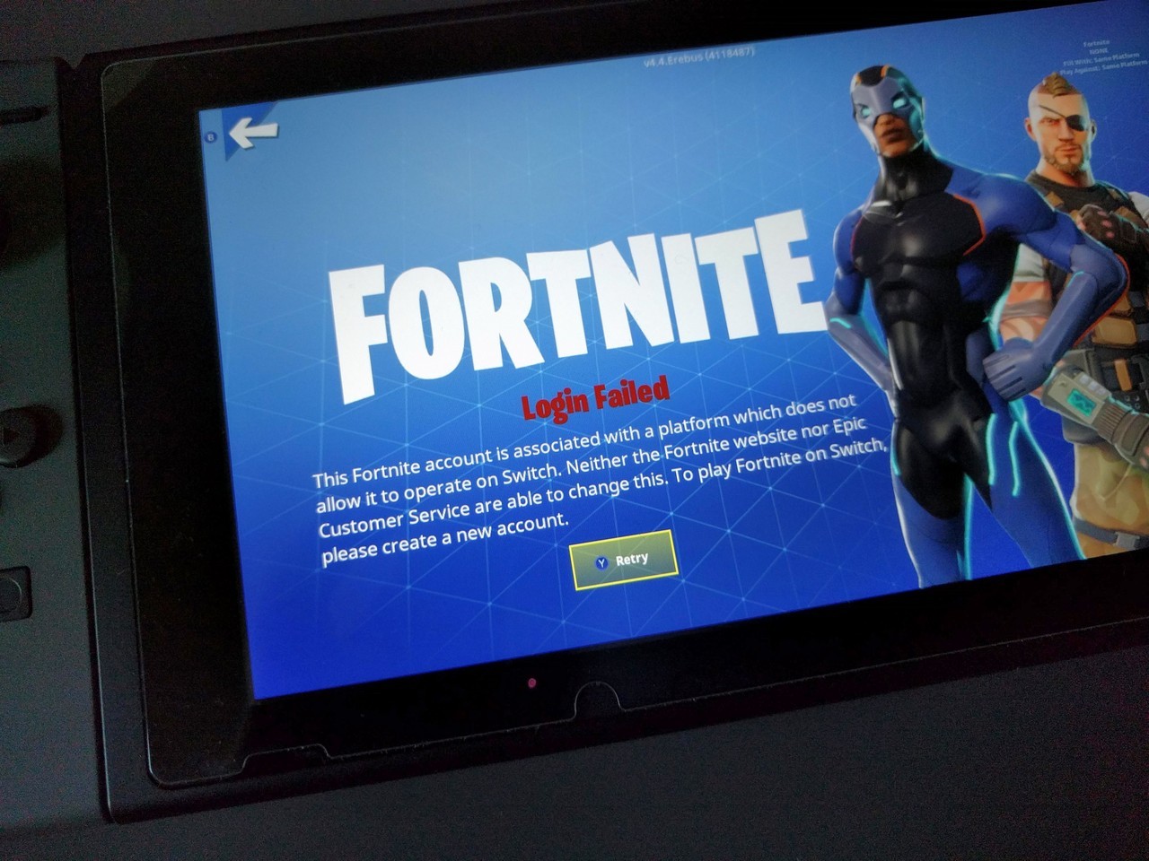 Fortnite Switch Login With Epic Account