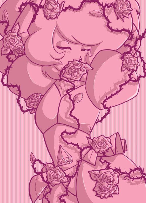 sheilkuroi:Inktober day 2- Flowershave a Rose Diamond…..i...