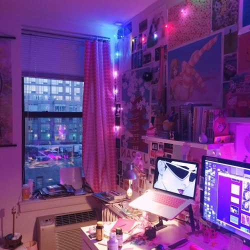 purple room decor Tumblr 