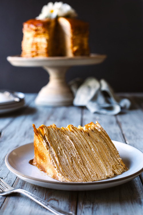 sweetoothgirl:Dulce de Leche Crepe Cake