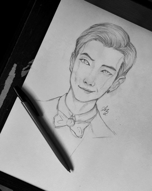 ~किम नामजून ~ •~RM Fanart~This was my second attempt to draw...