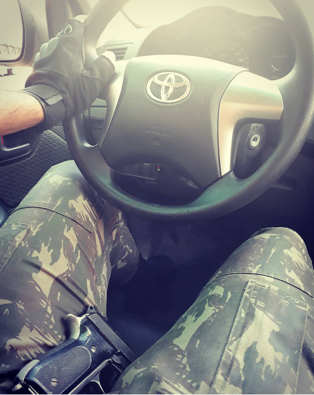 Uniform In Car