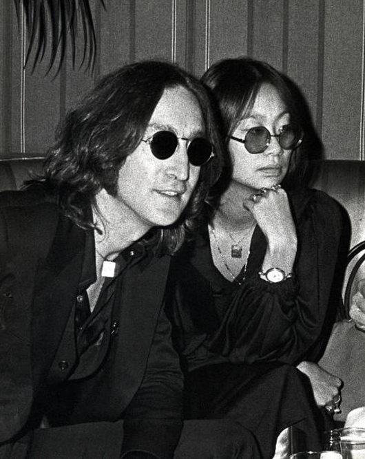 John Lennon and his girlfriend May Pang at the... - Eclectic Vibes