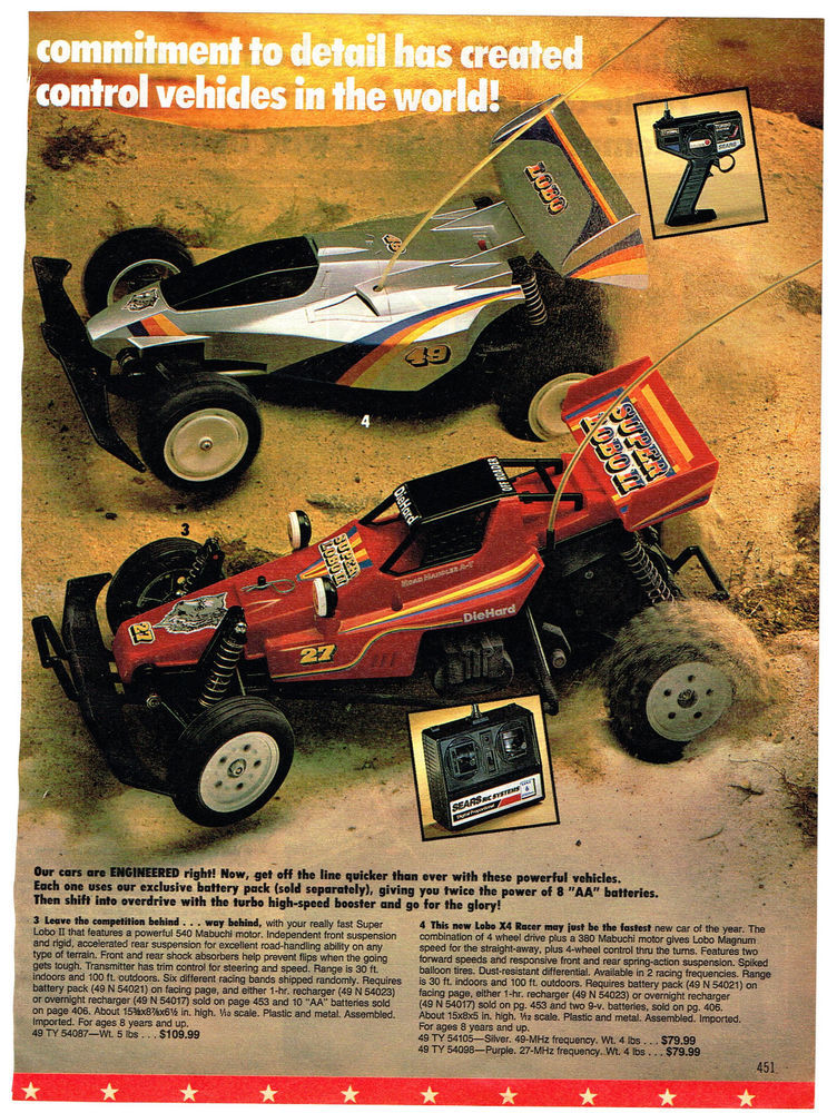 sears lobo rc car