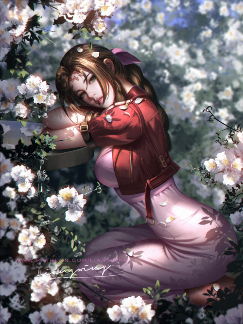 liang-xing:Hi guys! This is Aerith. Another fan art from Final...