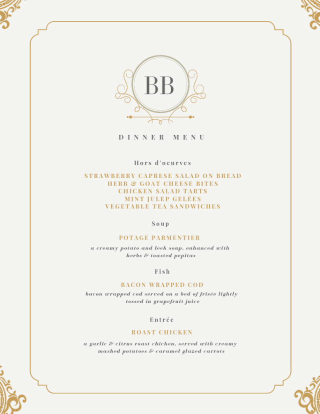 Menu 1