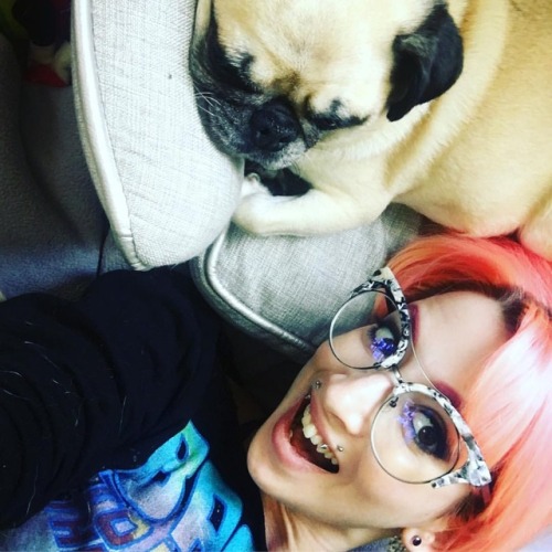 hahahahaha fakeittilyoumakeit pretendingtobehappy pretendtime screamingintothevoid pugsofinstagram pug selfie puglife theworldisatrashfire