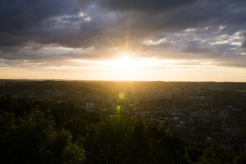 Sunset in Lviv , July 2017