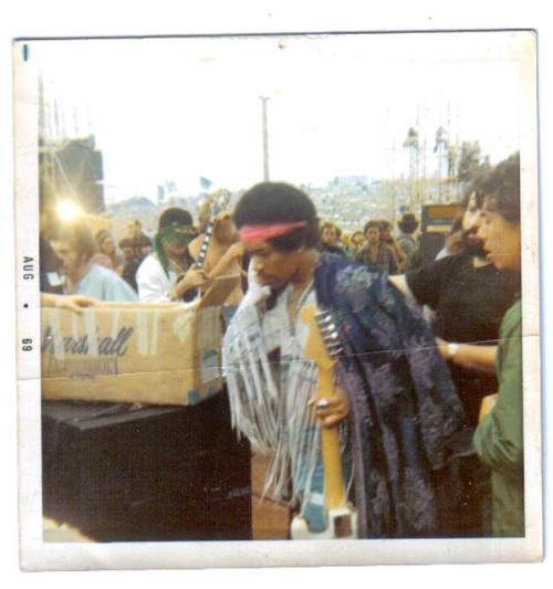 soundsof71:Jimi Hendrix, Woodstock Polaroids