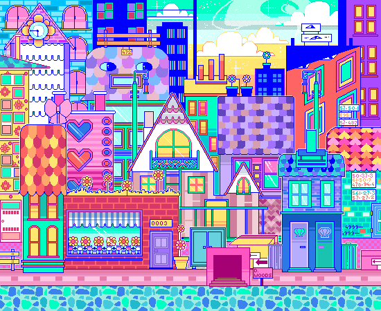 pastel deathmatch, njeekyo: this is pasteltown. so many things are...