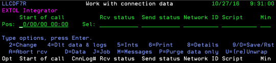 cleo extol integrator mailroom work with connection data option column options