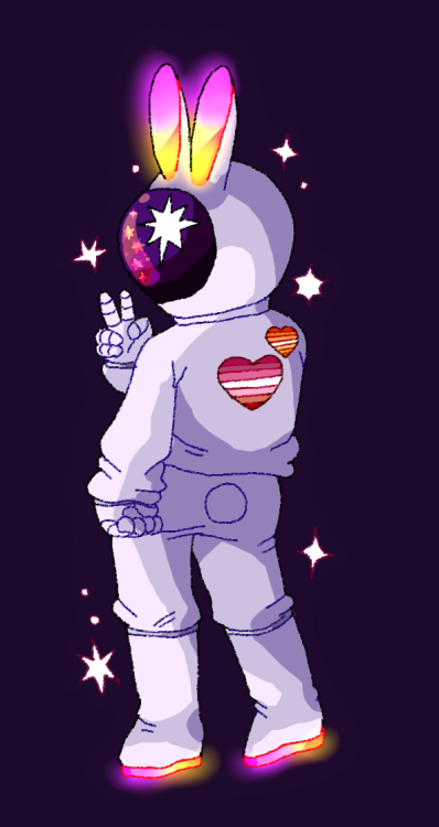 cookietsune:i made some astronaut designs for pride month!! if...