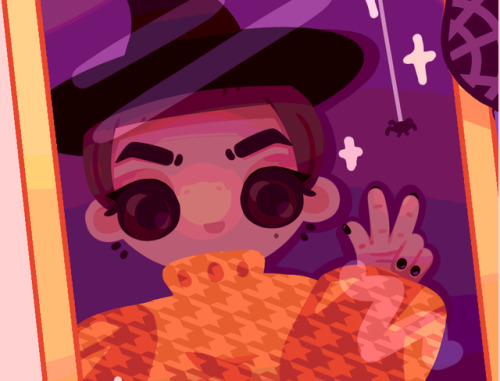 drawtober - spooky selfie- reblogs are deeply appreciated ! -