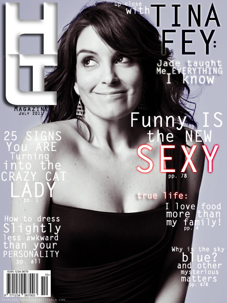 Females Are Strong As Hell — Tina Fey Magazine Covers