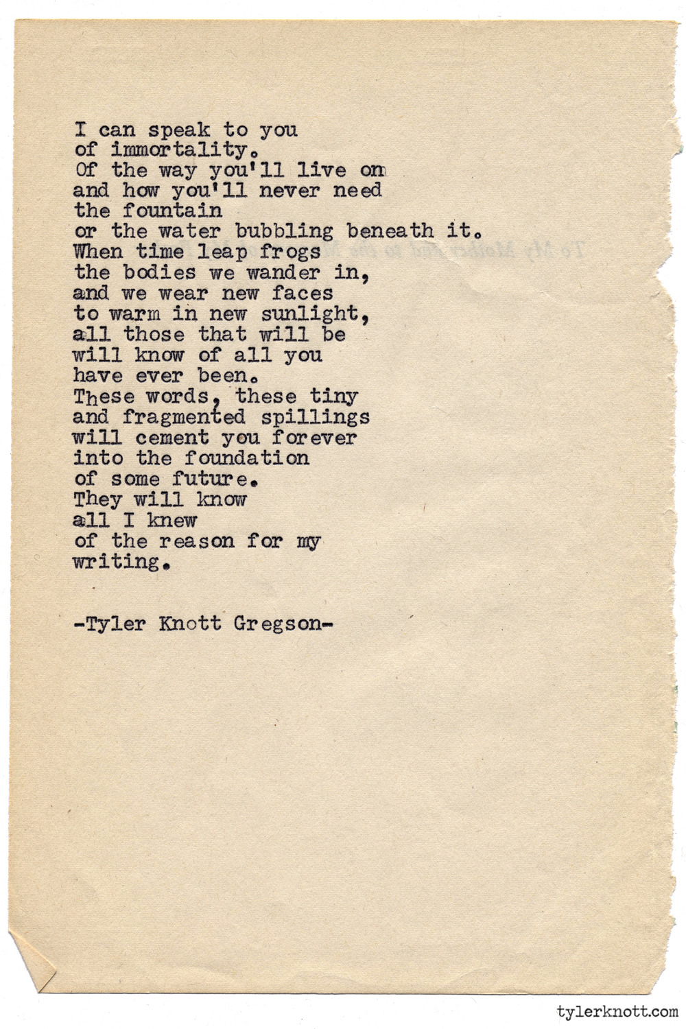 Tyler Knott Gregson — Typewriter Series #941 by Tyler Knott Gregson ...