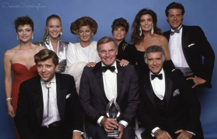 Classic Primetime Soaps - The cast of The Colbys posing with their ...