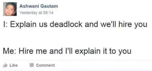 programmerhumour:Classic Deadlock