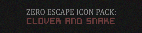 I had grand plans to make a big Zero Escape icon pack for every...