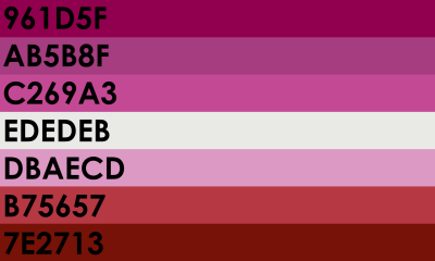 gay flag color hex