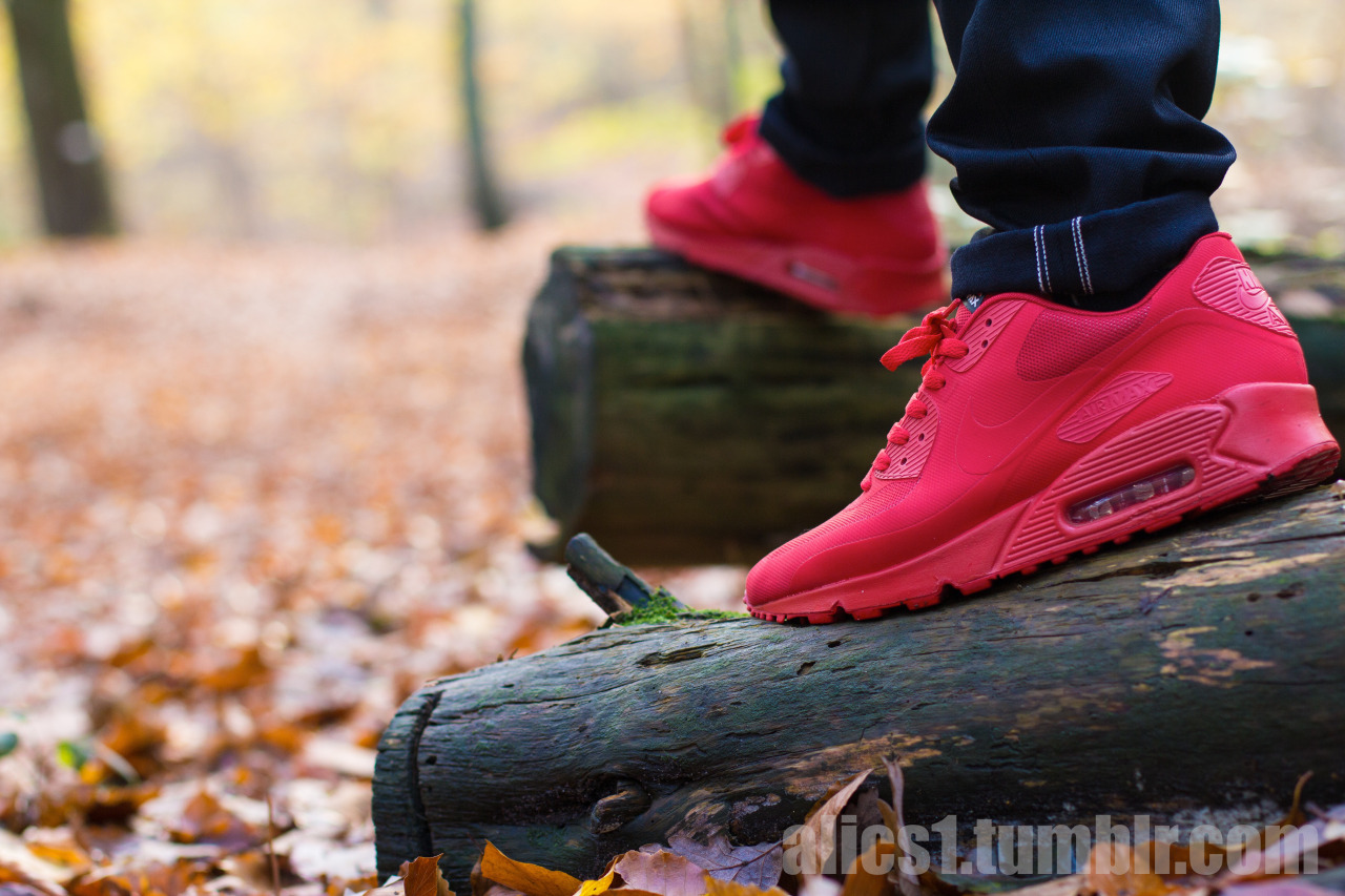 NIKE AIR MAX 90 OG 'REVERSE INFRARED' Black, Neutral