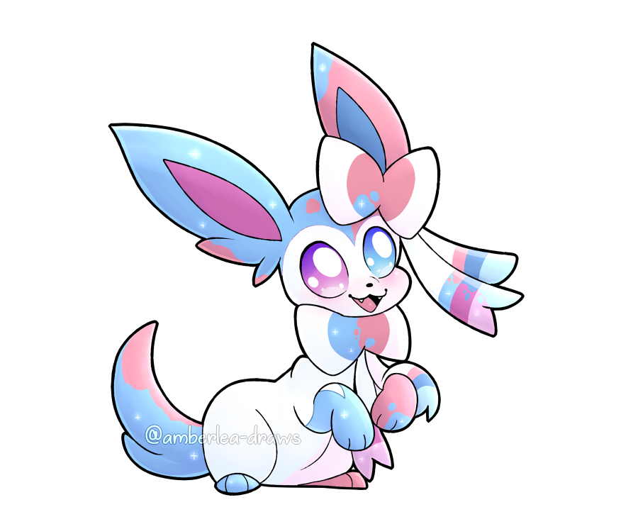 Chomp, Chromia the half shiny sylveon:･ﾟ☆