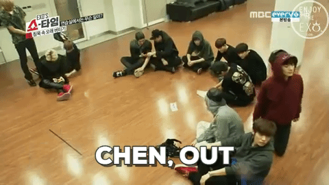 exo kpop exo showtime chen jongdae funny exo k exo m exo funny kai jongin chanyeol d.o. kyungsoo baekhyun sehun suho xiumin minseok lay yixing kris yi fan tao luhan gif exo gif silence 007 bang