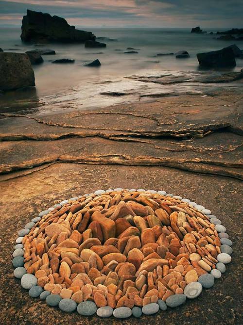 asylum-art:Dietmar Voorworld is an artist who takes rocks,...