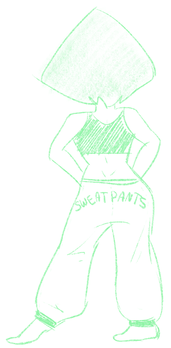 Sweatpants that say sweatpants on the butt