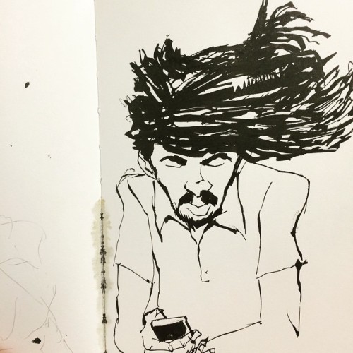 Straight ink no pencil. #sketch #subwaysketch #nyc #nycsubway...