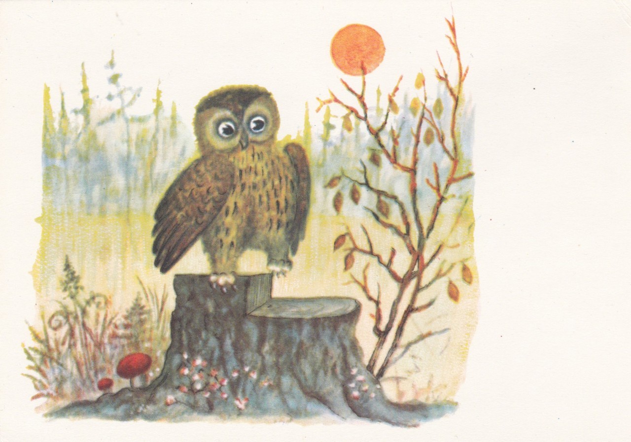 Postcard by Yury Vasnetsov, 1969 (buy here)