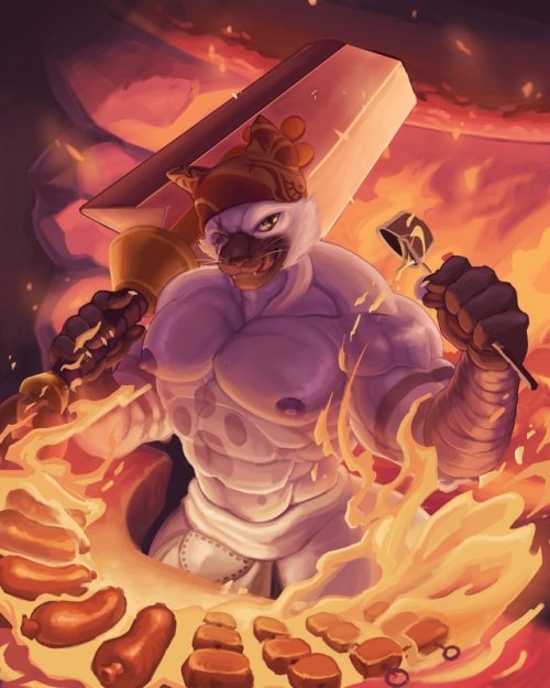 theotherwolfy:Meowscular, bringing the meat and muscles as...