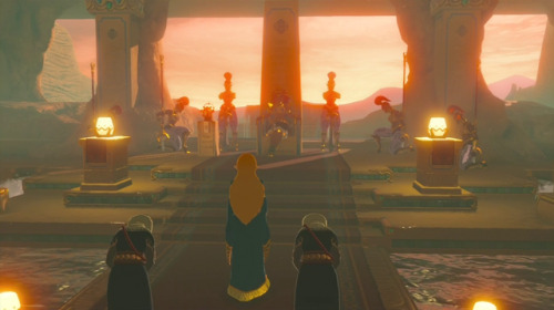 annyllel:I am intrigued by the handmaids behind Zelda. This...