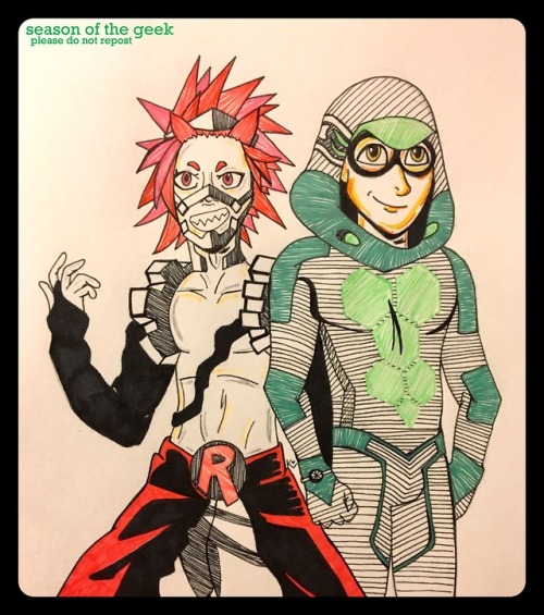 seasonofthegeek:Inktober Day 9: PreciousRed Riot and Carapace...